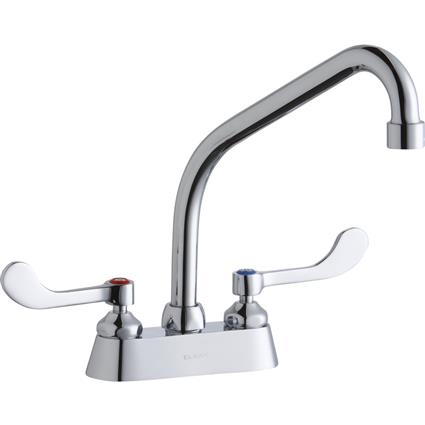Faucet w/8" Arc Spout 4" Handles Chrome