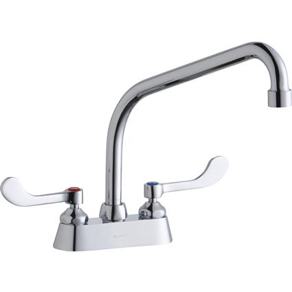 Faucet 10" Arc Spout 4" Handles Chrome