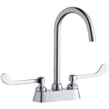 Faucet w/5" Gneck Spout 6" Handle CR