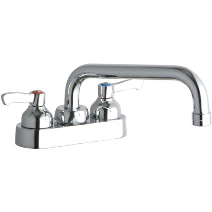 Faucet 8" Tube Spout 2" Handles Chrome