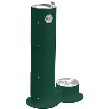Outdoor Ftn with Pet Station Evergreen