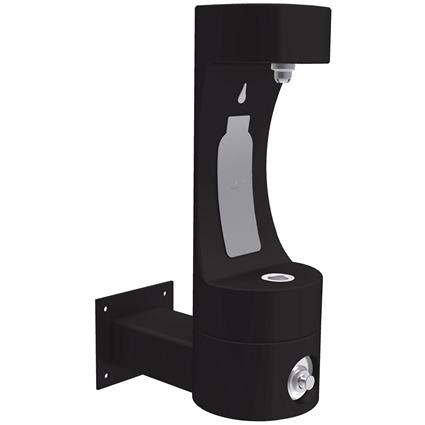 Outdoor Bottle Filling Stn Wall FR BLK
