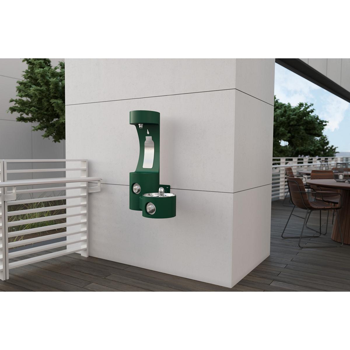 Outdoor Bottle Filling Station Wall Mount NonFiltered NonRefrigerated