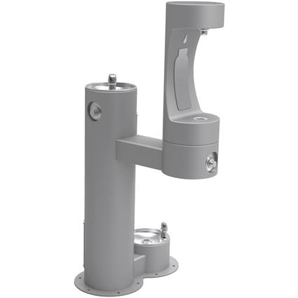 Outdoor Bottle Filling Stn Bi-Level GRY