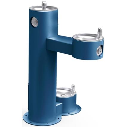 Outdoor Ftn Bi-Level with Pet Stn BLU
