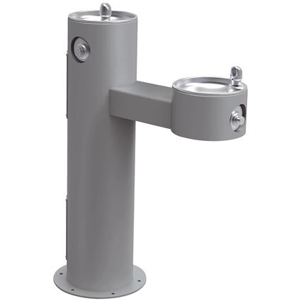 Outdoor Ftn Bi-Level Pedestal FR Gray