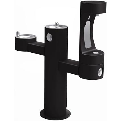Outdoor Bottle Filling Stn Tri-Level BLK