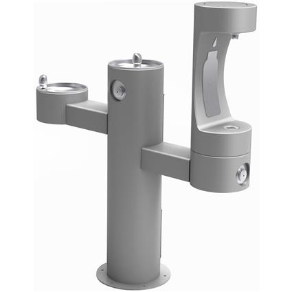 Outdoor Bottle Filling Stn Tri-Level GRY