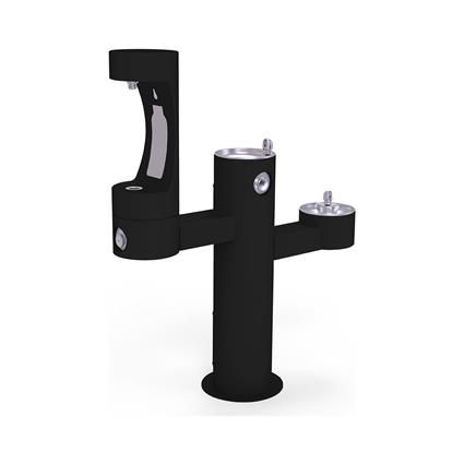 Outdoor Bottle Filling Stn Tri-Level BLK