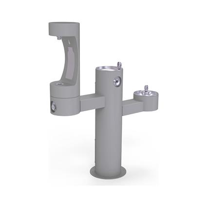 Outdoor Bottle Filling Stn Tri-Level GRY