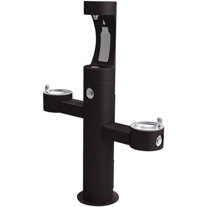 Outdoor Bottle Filling Stn Tri-Level BLK