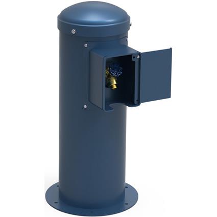 Yard Hydrant with Locking Hose Bib Blue