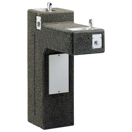 Outdoor Stone Ftn Pedestal Freeze Resist