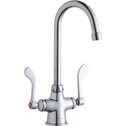 1 Hole Faucet 5" Gneck Spt 4" Handles CR