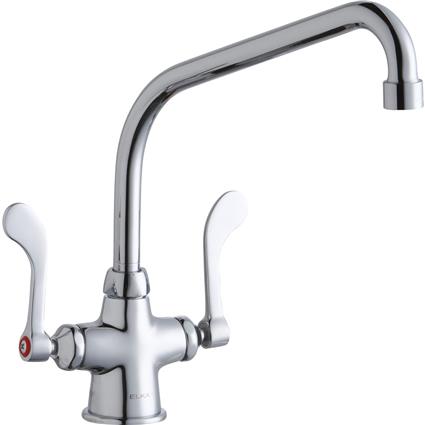 1 Hole Faucet 10" Arc Spt 4" Handles CR