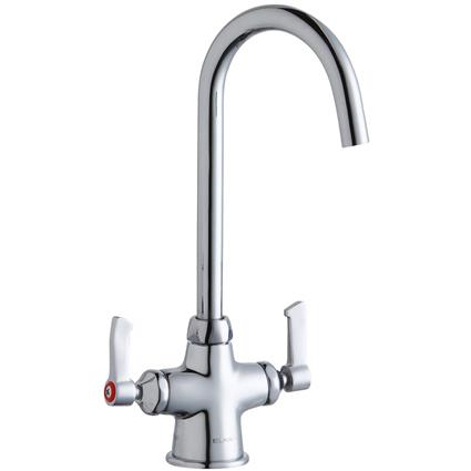1 Hole Faucet 5" Gneck Spt 2" Handles CR
