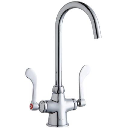 1 Hole Faucet 5" Gneck Spt 4" Handles CR