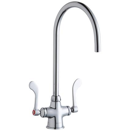 1 Hole Faucet 8" Gneck Spt 4" Handles CR