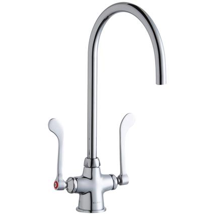 1 Hole Faucet 8" Gneck Spt 6" Handles CR