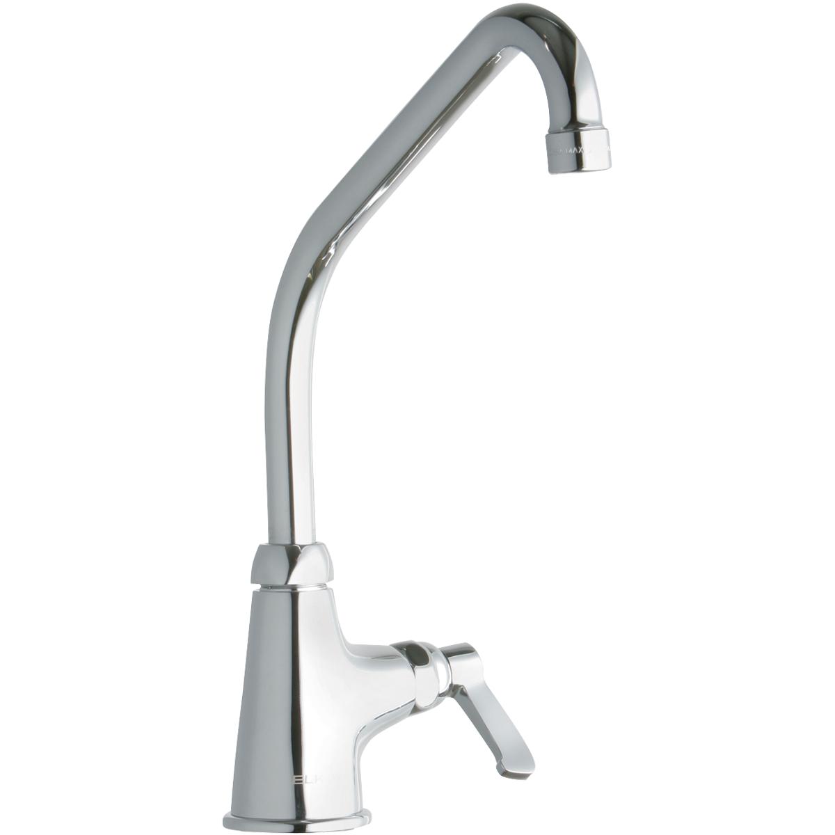 Elkay 1 Hole Single Control Faucet 10" High Arc Spout 2" Lever Handle
