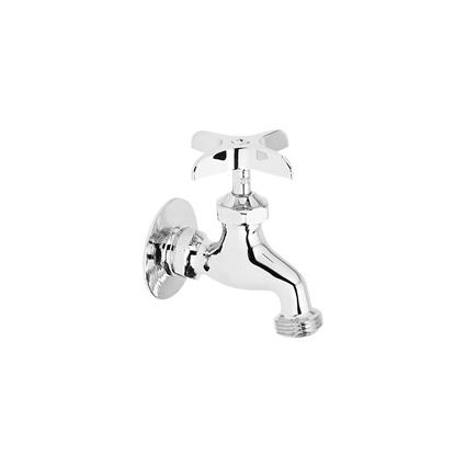 1 Hole Wall Faucet w/Hose End CR