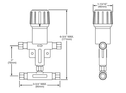 Thermostatic Mixing Valve with Checks