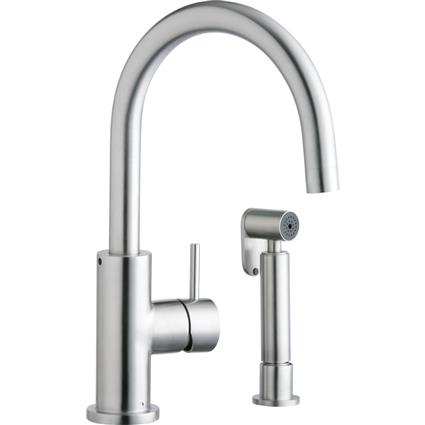 1 Hole Faucet Side Spray Satin SS