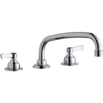 Faucet 10" Arc Tube Spout 2" Handles CR