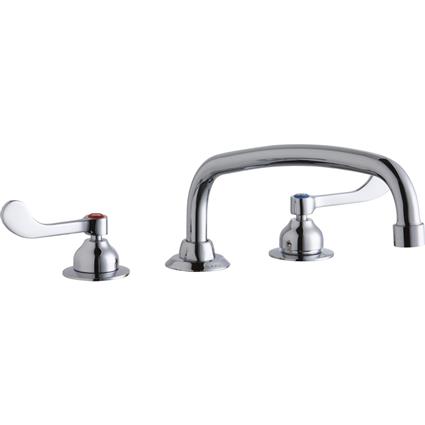 Faucet 12" Arc Tube Spout 4" Handles CR