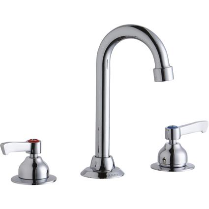 Faucet 4" Gneck Spout 2" Handles Chrome