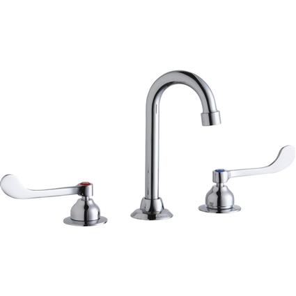 Faucet 4" Gneck Spout 6" Handles Chrome