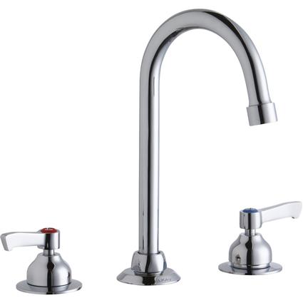 Faucet 5" Gneck Spout 2" Handles Chrome