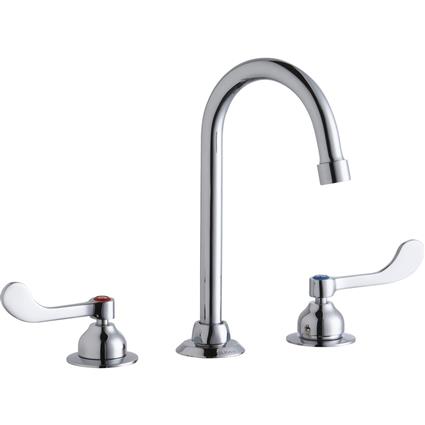 Faucet 5" Gneck Spout 4" Handles Chrome