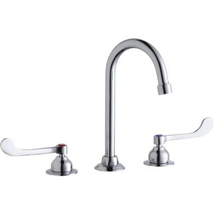 Faucet 5" Gneck Spout 6" Handles Chrome
