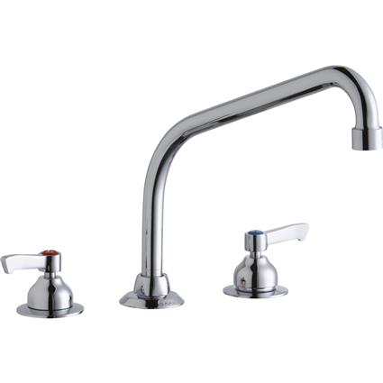 Faucet 10" Arc Spout 2" Handles Chrome