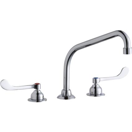 Faucet 10" Arc Spout 6" Handles Chrome