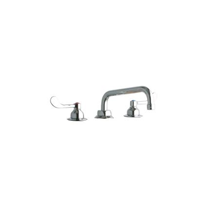Faucet 8" Tube Spout 4" Handles Chrome
