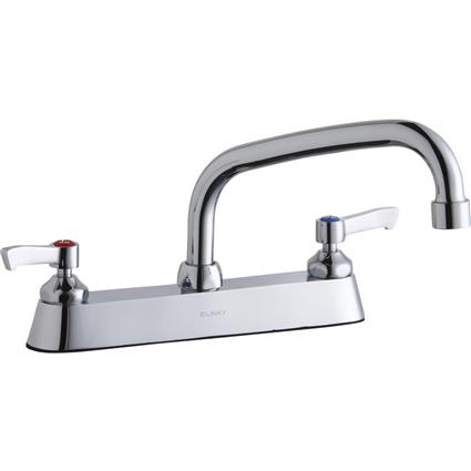 Faucet 8" Arc Tube Spout 2" Handles CR
