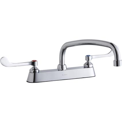 Faucet 12" Arc Tube Spout 6" Handles CR
