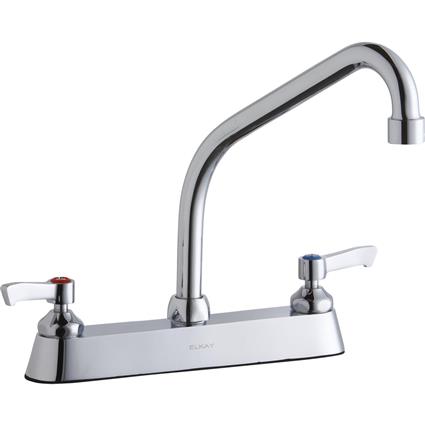 Faucet w/8" Arc Spout 2" Handles Chrome
