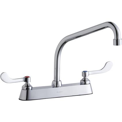 Faucet 10" Arc Spout 4" Handles Chrome