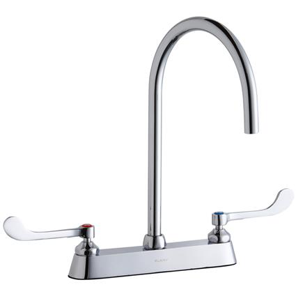 Faucet w/8" Gneck Spout 6" Handle CR