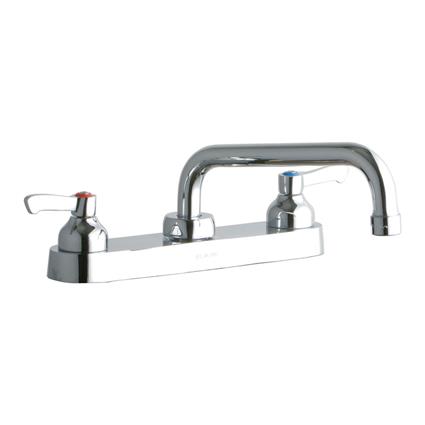 Faucet 8" Tube Spout 2" Handles Chrome