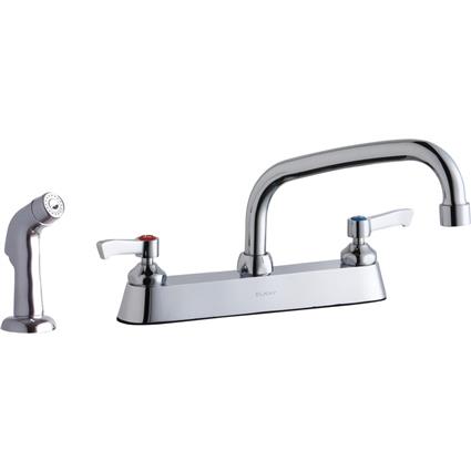 Faucet 8" Arc Tube Spout + Side Spray CR