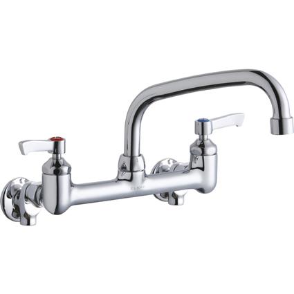 Wall Faucet 8" Arc Tube Spt 2" Hndl s CR