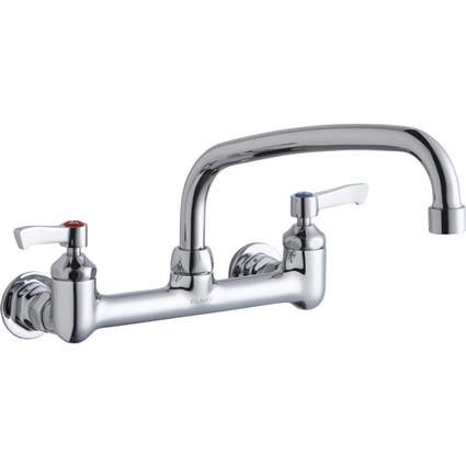 Wall Faucet 10" Arc Tube Spt 2" Hndl CR