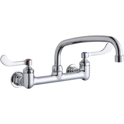 Wall Faucet 10" Arc Tube Spout 4" Handle