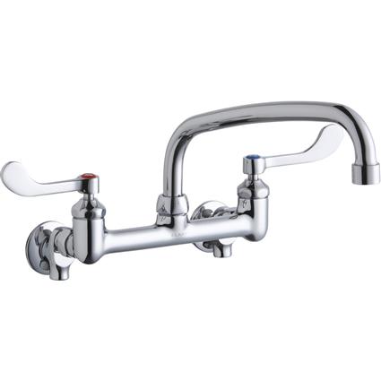 Wall Faucet 10" Arc Tube Spout 4" Handle