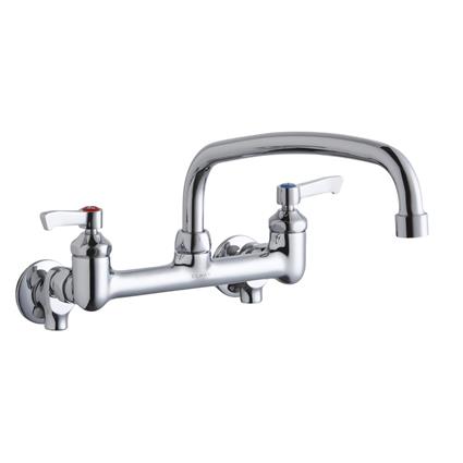 Wall Faucet 12" Arc Tube Spout 2" Handle