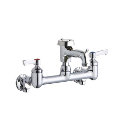 Wall Faucet 3" Bkt Hook Spout 2" Hndl CR